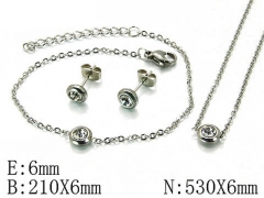 Stainless Steel Jewelry Wholesale - Stainless Steel Jewelry Sets - HY59S1990LLS