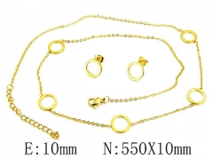 Stainless Steel Jewelry Wholesale - Stainless Steel Jewelry Sets - HY59S2872HHA