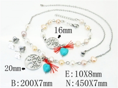 Stainless Steel Jewelry Wholesale - Stainless Steel Jewelry Sets - HY21S0260JHS