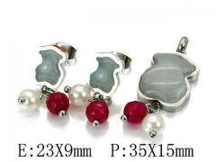 Stainless Steel Jewelry Wholesale - Stainless Steel Jewelry Sets - HY64S0781HLR
