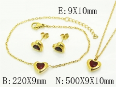 Stainless Steel Jewelry Wholesale - Stainless Steel Jewelry Sets - HY59S2586HHS