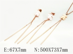 Stainless Steel Jewelry Wholesale - Stainless Steel Jewelry Sets - HY64S1304HOR