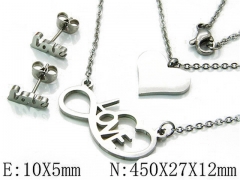 Stainless Steel Jewelry Wholesale - Stainless Steel Jewelry Sets - HY54S0375OA