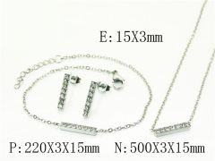 Stainless Steel Jewelry Wholesale - Stainless Steel Jewelry Sets - HY59S2564HID