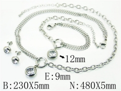 Stainless Steel Jewelry Wholesale - Stainless Steel Jewelry Sets - HY59S2294HMW