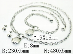 Stainless Steel Jewelry Wholesale - Stainless Steel Jewelry Sets - HY59S2299HMC