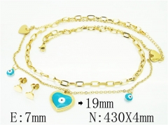 Stainless Steel Jewelry Wholesale - Stainless Steel Jewelry Sets - HY24S0046HIT