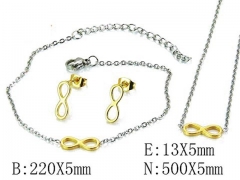 Stainless Steel Jewelry Wholesale - Stainless Steel Jewelry Sets - HY59S2749MB