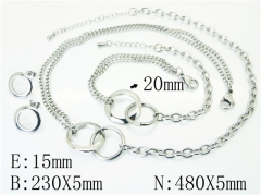 Stainless Steel Jewelry Wholesale - Stainless Steel Jewelry Sets - HY59S2289HMA