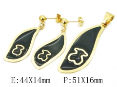Stainless Steel Jewelry Wholesale - Stainless Steel Jewelry Sets - HY64S1248OR