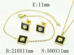 Stainless Steel Jewelry Wholesale - Stainless Steel Jewelry Sets - HY59S2514HIC