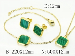 Stainless Steel Jewelry Wholesale - Stainless Steel Jewelry Sets - HY59S2524HIB