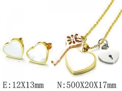 Stainless Steel Jewelry Wholesale - Stainless Steel Jewelry Sets - HY25S0574HOB