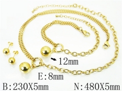 Stainless Steel Jewelry Wholesale - Stainless Steel Jewelry Sets - HY59S2279HOQ