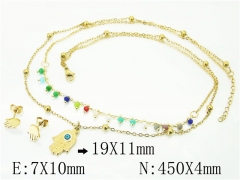 Stainless Steel Jewelry Wholesale - Stainless Steel Jewelry Sets - HY24S0058HIL