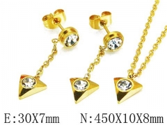 Stainless Steel Jewelry Wholesale - Stainless Steel Jewelry Sets - HY25S0633PB
