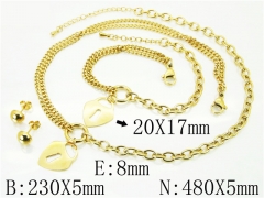 Stainless Steel Jewelry Wholesale - Stainless Steel Jewelry Sets - HY59S2284HOE