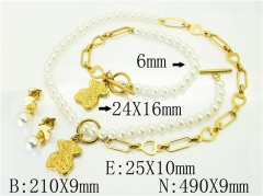 Stainless Steel Jewelry Wholesale - Stainless Steel Jewelry Sets - HY21S0373JMF