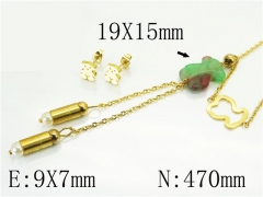 Stainless Steel Jewelry Wholesale - Stainless Steel Jewelry Sets - HY64S1348HMY