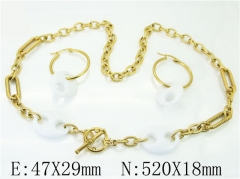 Stainless Steel Jewelry Wholesale - Stainless Steel Jewelry Sets - HY21S0357IMV