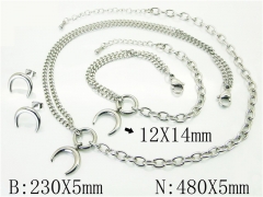 Stainless Steel Jewelry Wholesale - Stainless Steel Jewelry Sets - HY59S2290HME