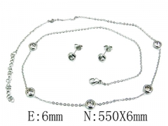 Stainless Steel Jewelry Wholesale - Stainless Steel Jewelry Sets - HY59S2867PE
