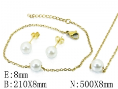 Stainless Steel Jewelry Wholesale - Stainless Steel Jewelry Sets - HY59B1688MS
