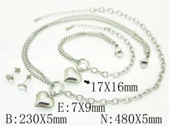 Stainless Steel Jewelry Wholesale - Stainless Steel Jewelry Sets - HY59S2291HME