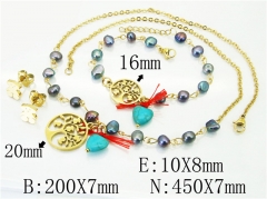 Stainless Steel Jewelry Wholesale - Stainless Steel Jewelry Sets - HY21S0261JJQ