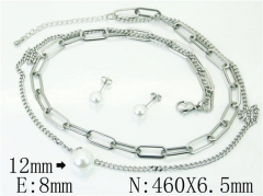 Stainless Steel Jewelry Wholesale - Stainless Steel Jewelry Sets - HY59S2220HJV