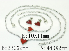 Stainless Steel Jewelry Wholesale - Stainless Steel Jewelry Sets - HY59S2451IVL