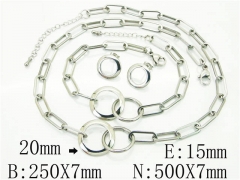 Stainless Steel Jewelry Wholesale - Stainless Steel Jewelry Sets - HY59S0153HOS