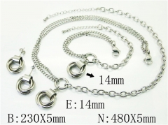 Stainless Steel Jewelry Wholesale - Stainless Steel Jewelry Sets - HY59S2300HMT