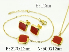 Stainless Steel Jewelry Wholesale - Stainless Steel Jewelry Sets - HY59S2525HIC