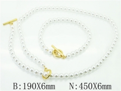 Stainless Steel Jewelry Wholesale - Stainless Steel Jewelry Sets - HY59S2004HOD