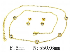 Stainless Steel Jewelry Wholesale - Stainless Steel Jewelry Sets - HY59S2868HHS