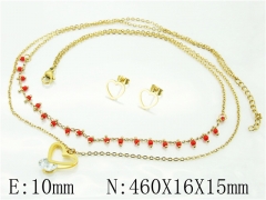 Stainless Steel Jewelry Wholesale - Stainless Steel Jewelry Sets - HY21S0343OR