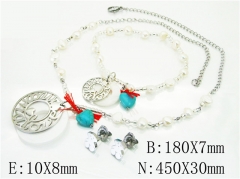 Stainless Steel Jewelry Wholesale - Stainless Steel Jewelry Sets - HY21S0250JHT