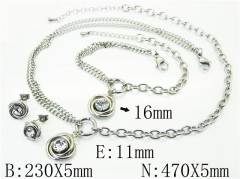 Stainless Steel Jewelry Wholesale - Stainless Steel Jewelry Sets - HY59S2306HMF