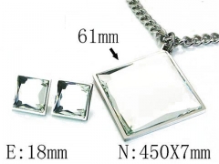 Stainless Steel Jewelry Wholesale - Stainless Steel Jewelry Sets - HY59S2796HOE