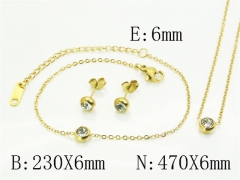 Stainless Steel Jewelry Wholesale - Stainless Steel Jewelry Sets - HY30S0168HIT