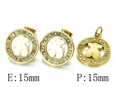 Stainless Steel Jewelry Wholesale - Stainless Steel Jewelry Sets - HY64S1069HMD