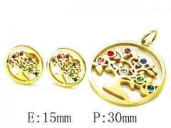 Stainless Steel Jewelry Wholesale - Stainless Steel Jewelry Sets - HY25S0510HKE
