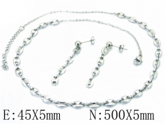 Stainless Steel Jewelry Wholesale - Stainless Steel Jewelry Sets - HY06S1038HIC