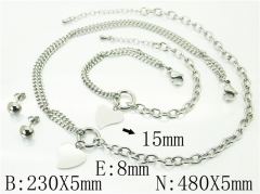 Stainless Steel Jewelry Wholesale - Stainless Steel Jewelry Sets - HY59S2288HMW