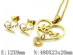Stainless Steel Jewelry Wholesale - Stainless Steel Jewelry Sets - HY54S0197OG