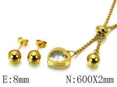 Stainless Steel Jewelry Wholesale - Stainless Steel Jewelry Sets - HY59S2585HZL