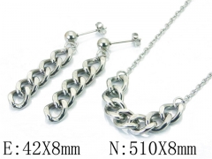 Stainless Steel Jewelry Wholesale - Stainless Steel Jewelry Sets - HY06S1035HHW