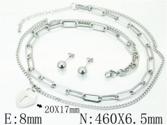 Stainless Steel Jewelry Wholesale - Stainless Steel Jewelry Sets - HY59S2208HJA