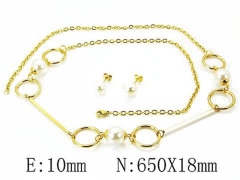 Stainless Steel Jewelry Wholesale - Stainless Steel Jewelry Sets - HY59S2696HJL